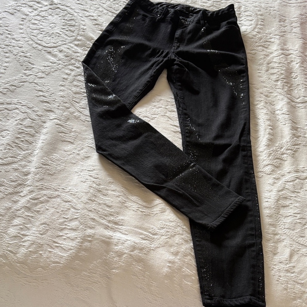 Gently Loved 10th Anniversary Swarovski High Waisted Gwenevere Jean